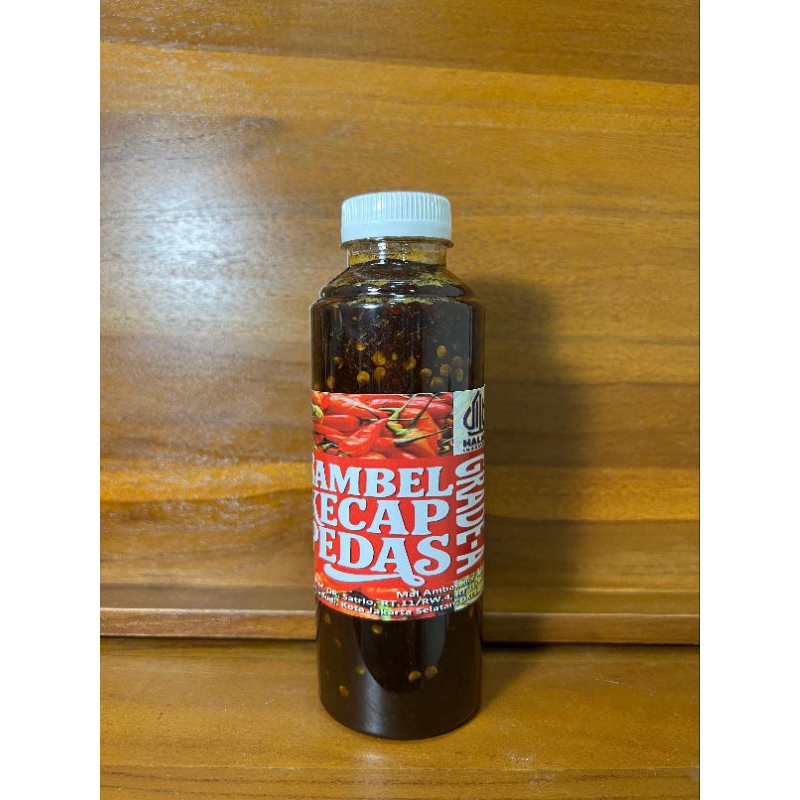 

PROMO KILAT!!SAMBAL KECAP /RUJAK GRADE A PEDAS PREMIUM 1 BOTOL