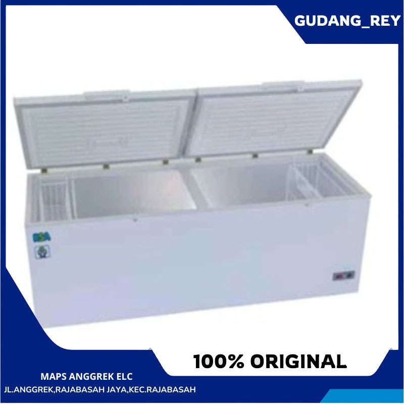 Box Chest Freezer RSA 1050 Liter 2 Pintu Besar CF-1200  GARANSI RESMI