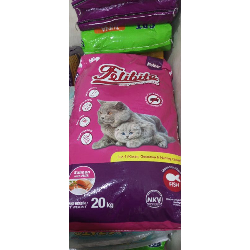 felibite mom & kitten kemasan 20kg