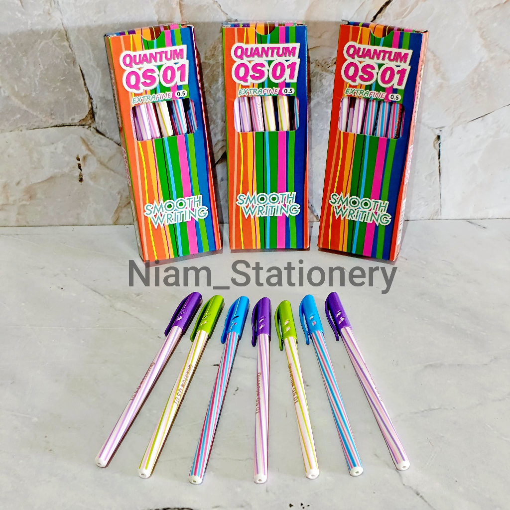 

SELUSIN ( 12 PCS ) Pulpen Lilin Pulpen Ulir Quantum QS 01 0.5mm