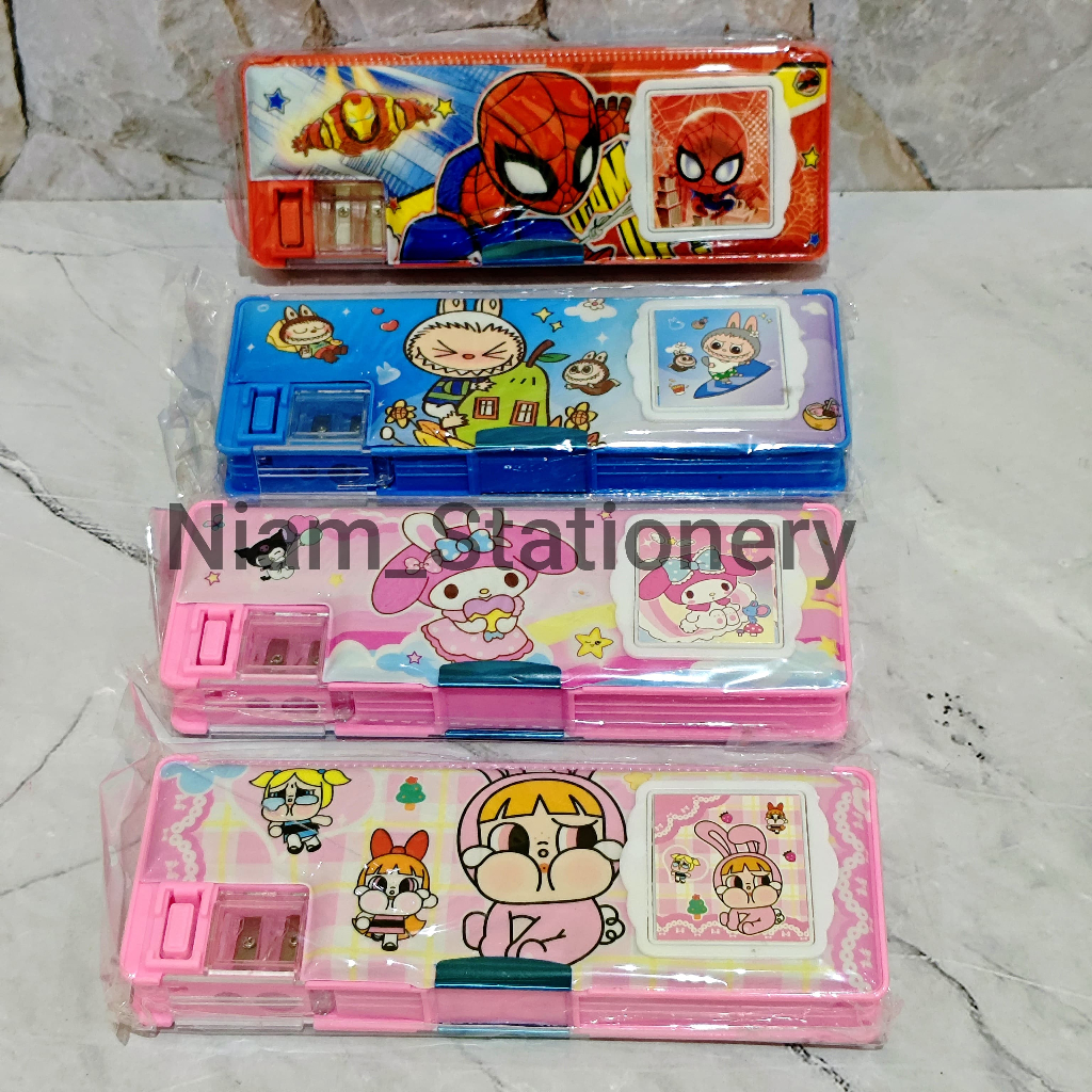 

Azka_Niam Kotak Pensil Tempat Pensil Magnet Kalkulator Anak Karakter Animasi Lucu