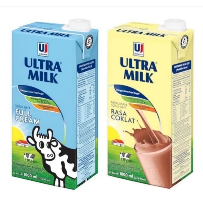 

ULTRA MILK SUSU UHT 1000ML FULL CREAM COKLAT 1 LITER