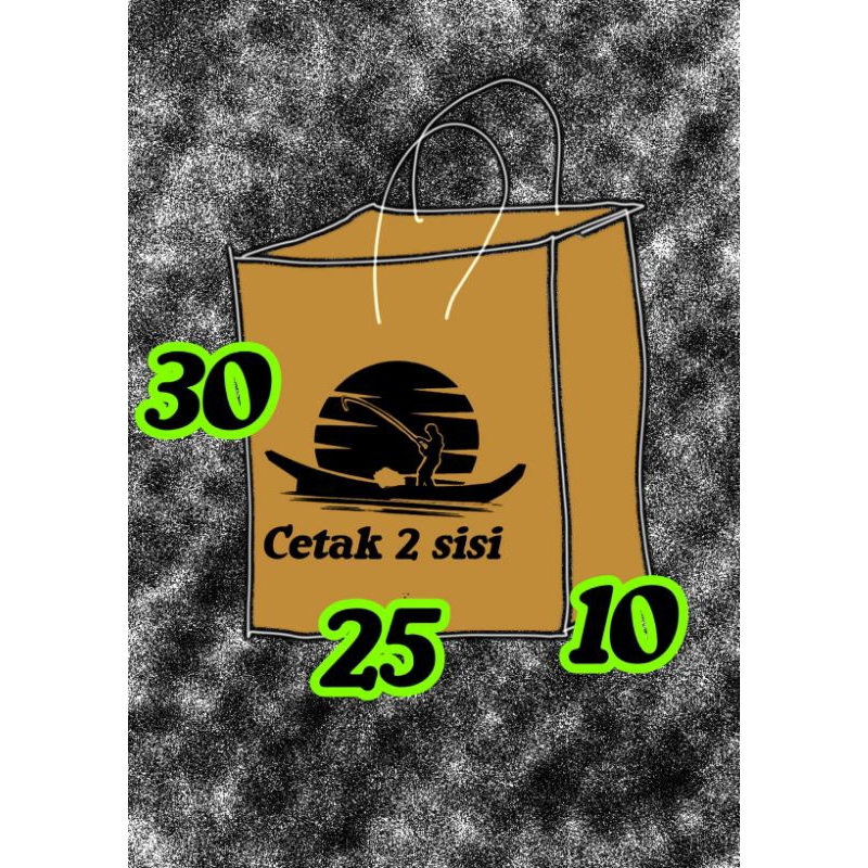 

paper bag coklat sblon 2 sisi 25 x 10 x 30