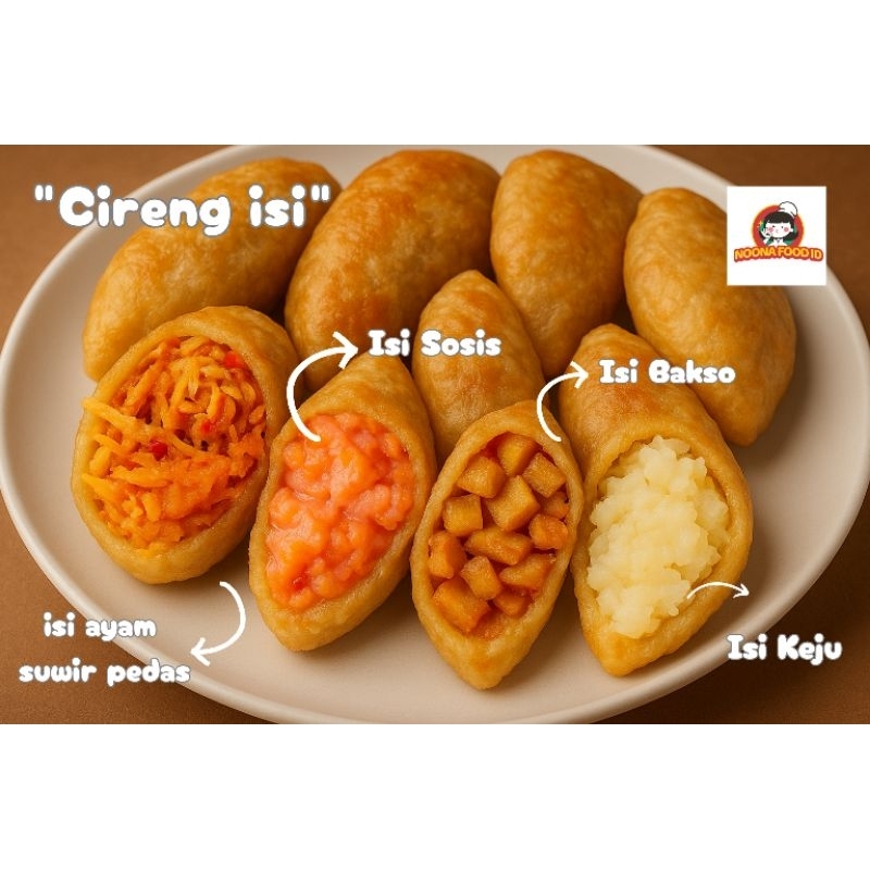

Cireng isi tinggal goreng banyak varian ayam sosis bakso keju