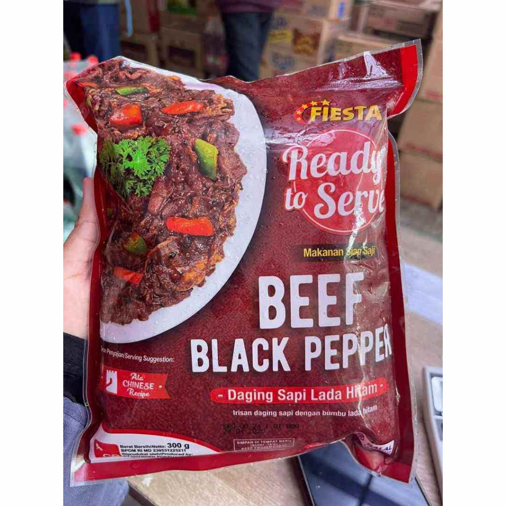 

fiesta ready to serve beef black paper 300 gram