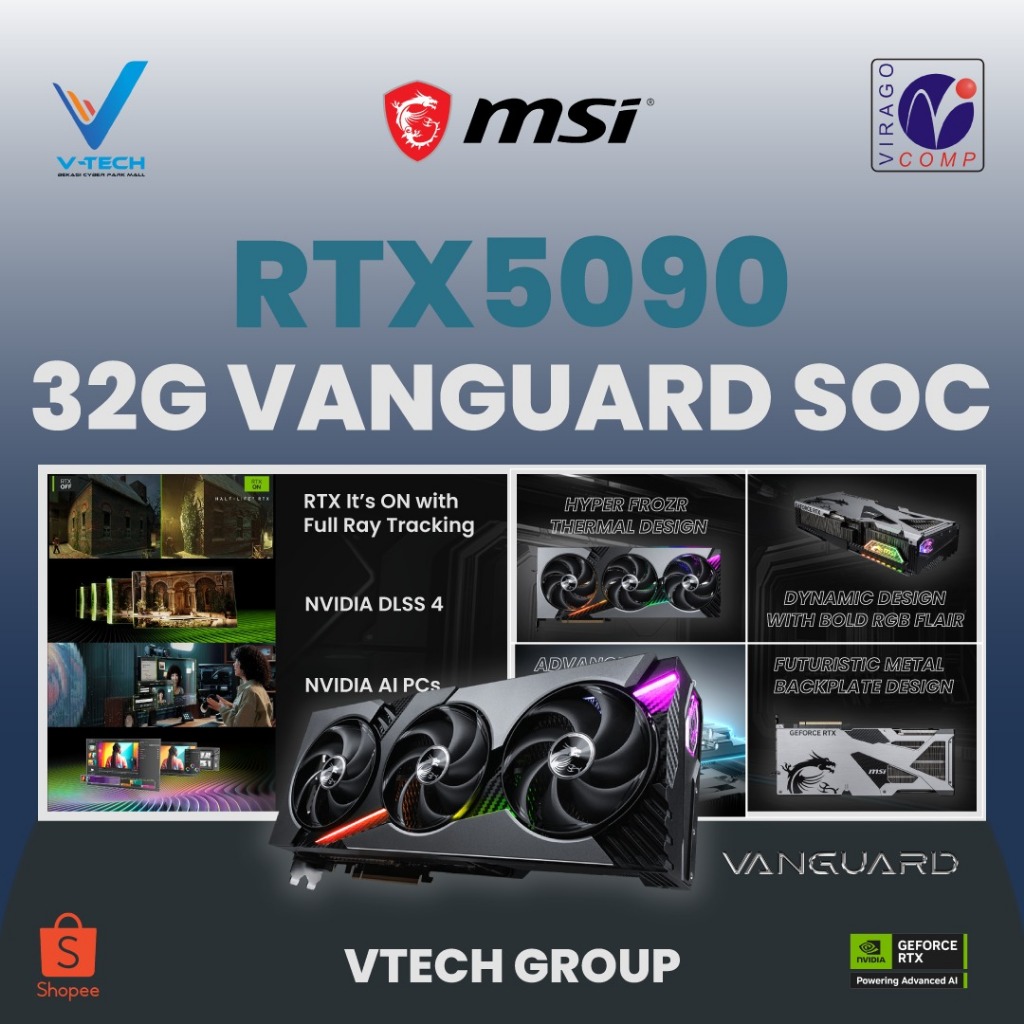 VGA MSI RTX5090 Vanguard SOC 32GB