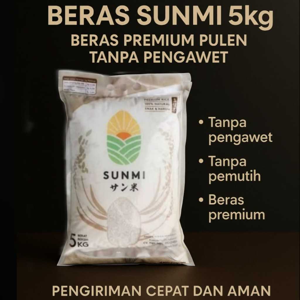 

Beras SUNMI Premium 5kg 100% Original