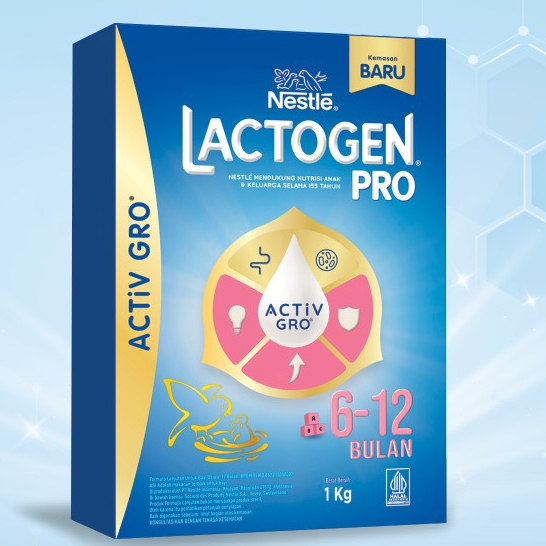 

Nestle LACTOGEN PRO 6-12 Bulan ACTiVGRO Susu Formula Original 350gr