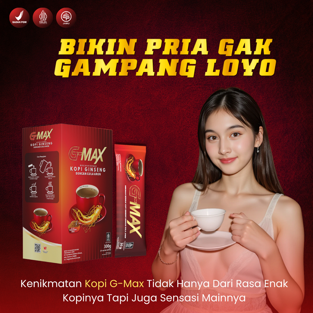

PROMO !! G-Max Kopi Ginseng Rasa Gula Aren - Kopi G-Max Original (Privasi Aman)