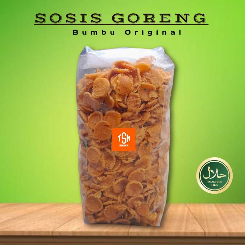 

Sosreng / Sosis Goreng Kemasan 500 Grm Bumbu Gurih Daun Jeruk Tidak Pedas
