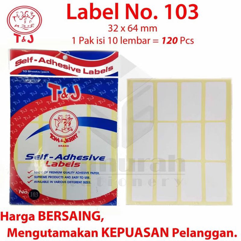 

setiker nama TOM & JERY NO. 103