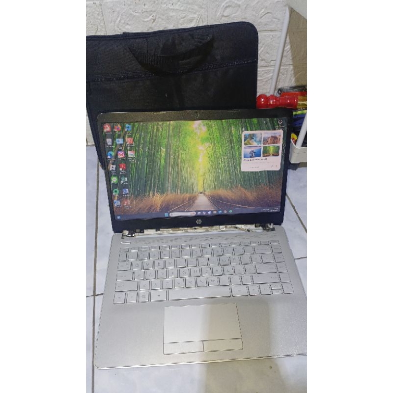 laptop hp 14s jual pretel(hanya mobo)