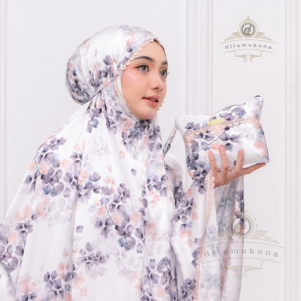 Mukena Dewasa Armani Silk Motif Kombinasi 2in1 Salwa Series