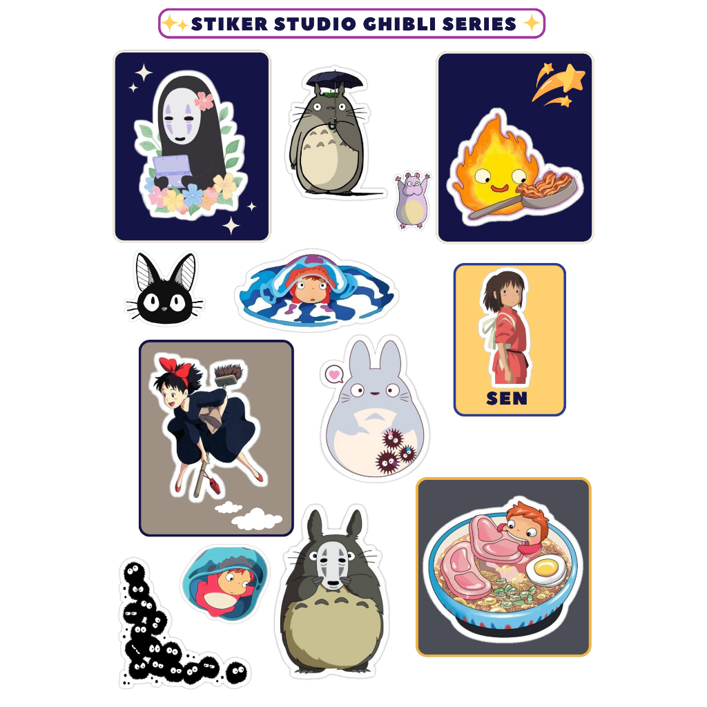 

Stiker Ghibli Studio Series
