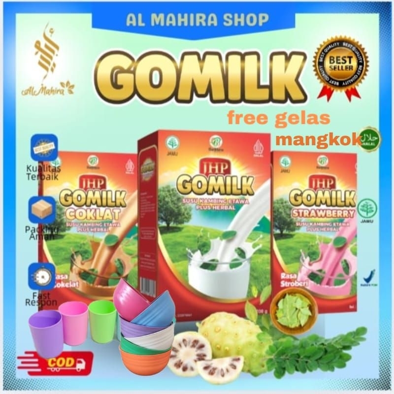 

[ COD & GARANSI] [ 1 BOX FREE MANGKOK CANTIK ] GOMILK SUSU KAMBING ETAWA PLUS HERBAL GRATIS ONGKIR (Agen Resmi)