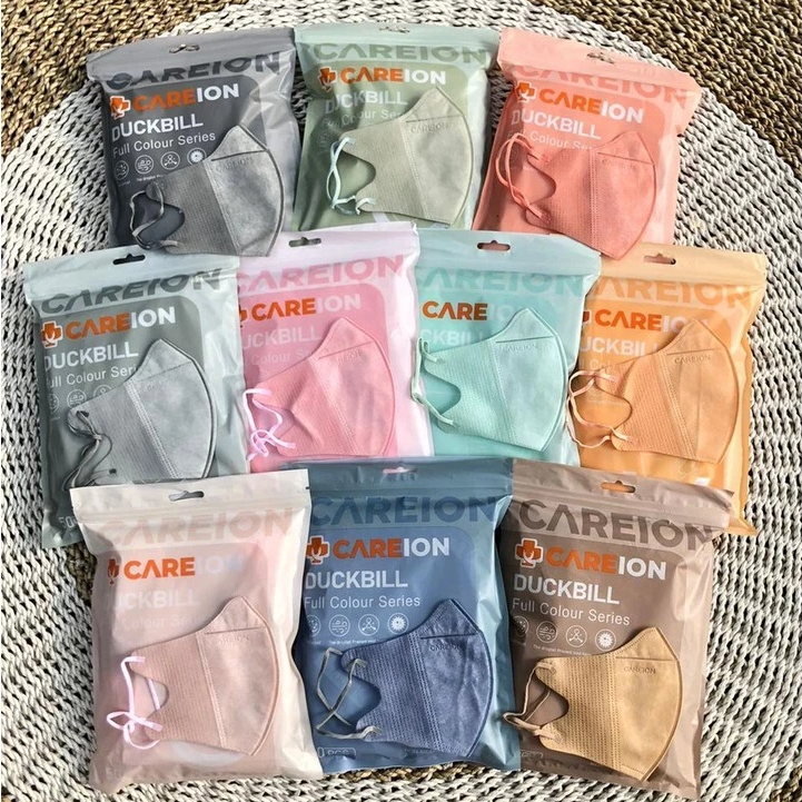 KYON | MASKER DUCKBILL CAREION FULL COLOUR 4PLY DB CAREION EMBOSS ISI 50- MASKER DUCKBILL 4PLY CAREI