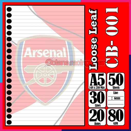 

Loose Leef Leaf A5 Isi 50 Lembar Klub Bola Sepak Bola Arsenal Barca real Madrid Mu Machester United Juventus Persib Persija Logo Binder Karakter Polos Buku Anak Sekolah Kuliah refil Refill Vol-03
