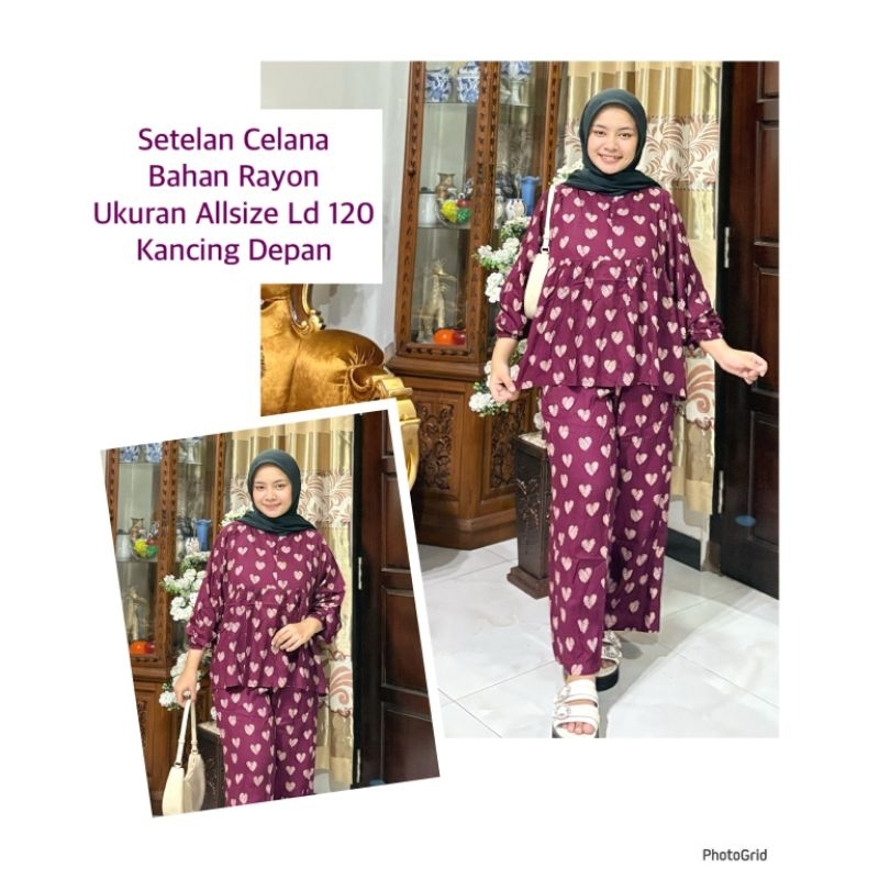 #SETCEL RAYON/ONSET KEKINIAN/SET WANITA MASA KINI