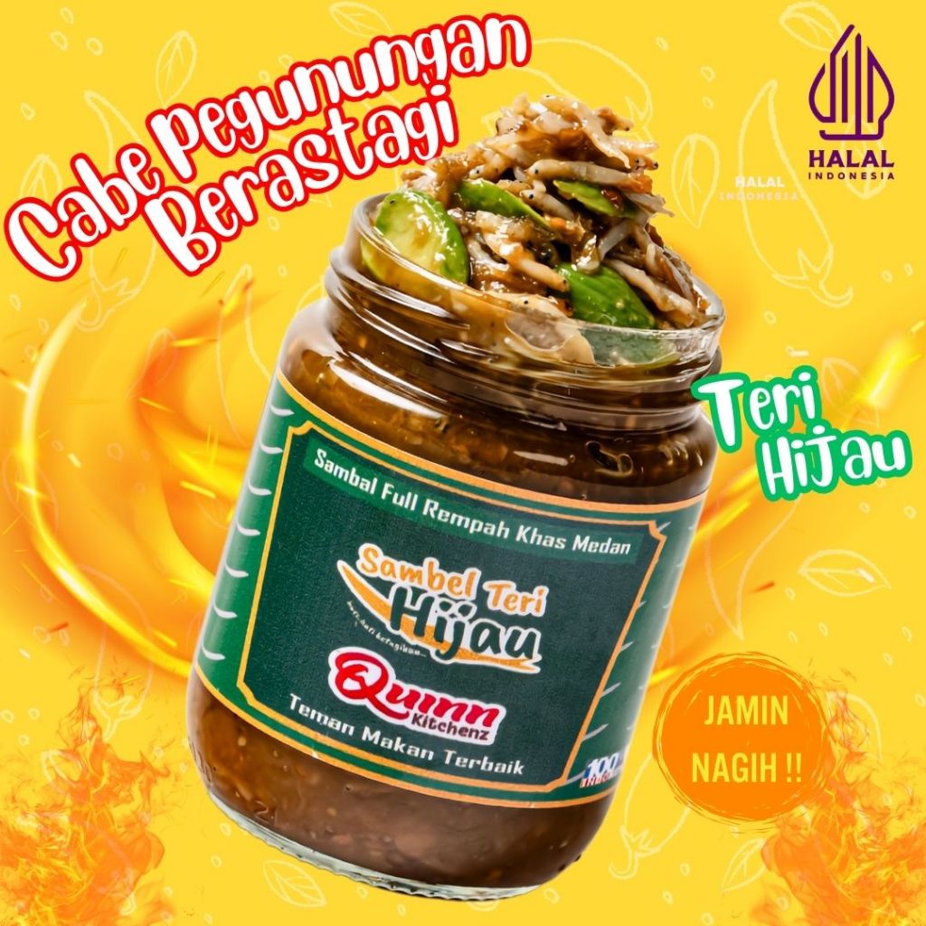 

QuinnSambal - Sambal Teri Hijau Pete by Quinn Kitchen Medan
