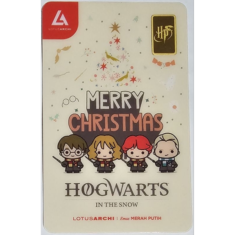 Logam Mulia Lotus Archi 0.5 Gram Harry Potter Merry Christmas Hogwarts In The Snow