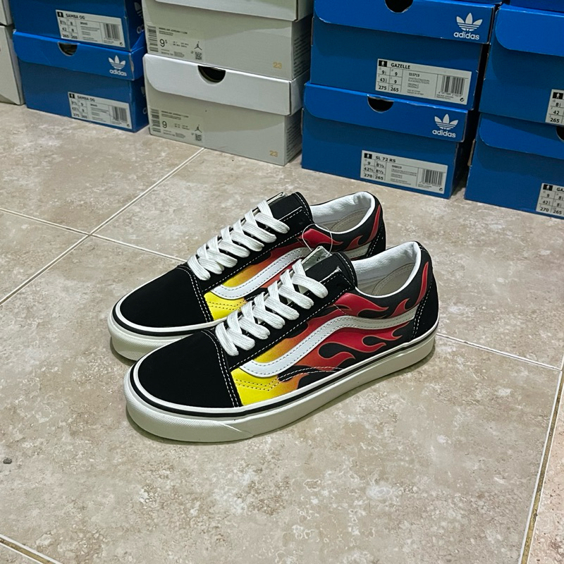 Vans old skool 36 dx anaheim epic flame (Resmi STORE LUAR)
