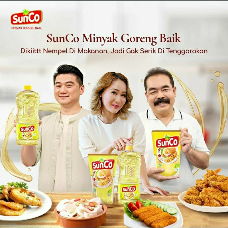 

SUNCO Minyak Goreng Kemasan 2 Liter | Minyak Goreng Sunco | REFILL/Pouch