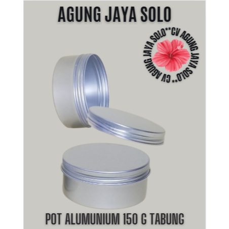 Pot Alumunium 150 Gr Tabung / Pot Kaleng / Pot Alumunium / Pot Pomade / Pot Lulur Alumunium / Pot 15