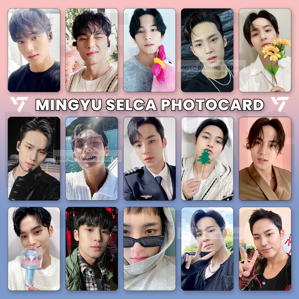 10 Pcs Kim Mingyu Selca Photocard set. Unofficial. Fan Made.