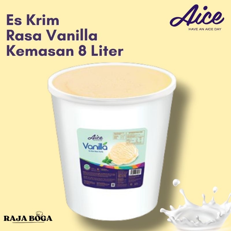 

Ice Cream Aice Vanilla 8 Liter / Es Krim Vanilla Aice 8 Liter