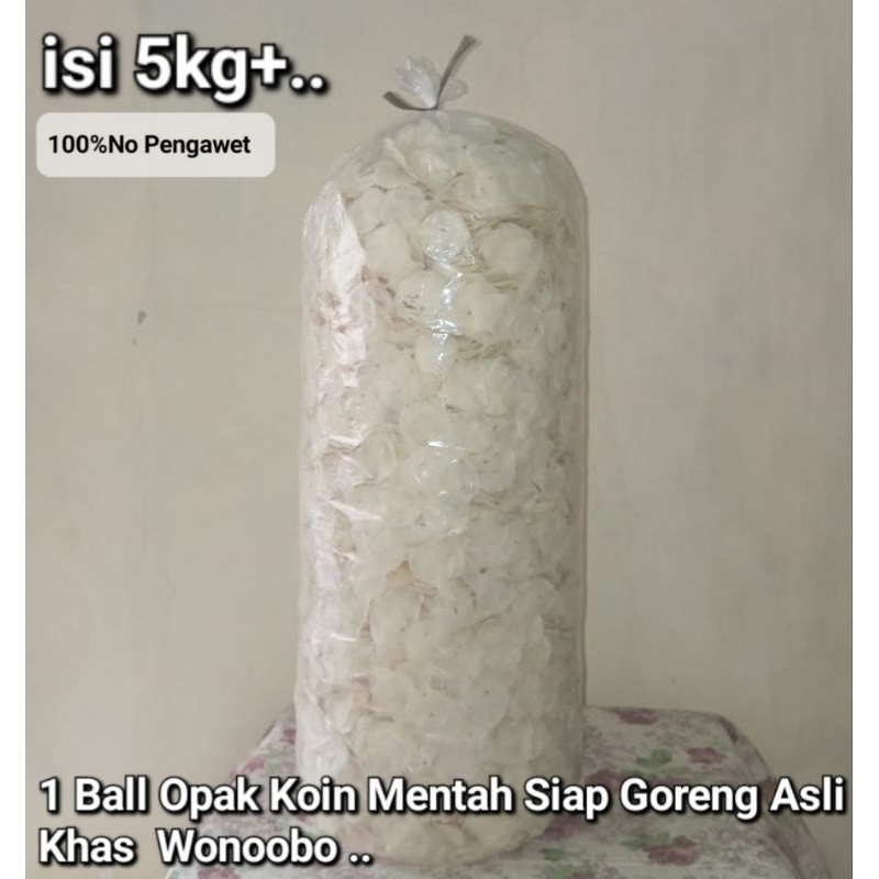 

1 Ball Opak Koin Singkong Mentah Siap Di Gorengg