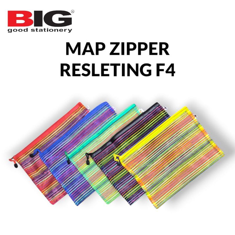 

MAP POCKET ZIPPER RESLETING BIG F4 9002