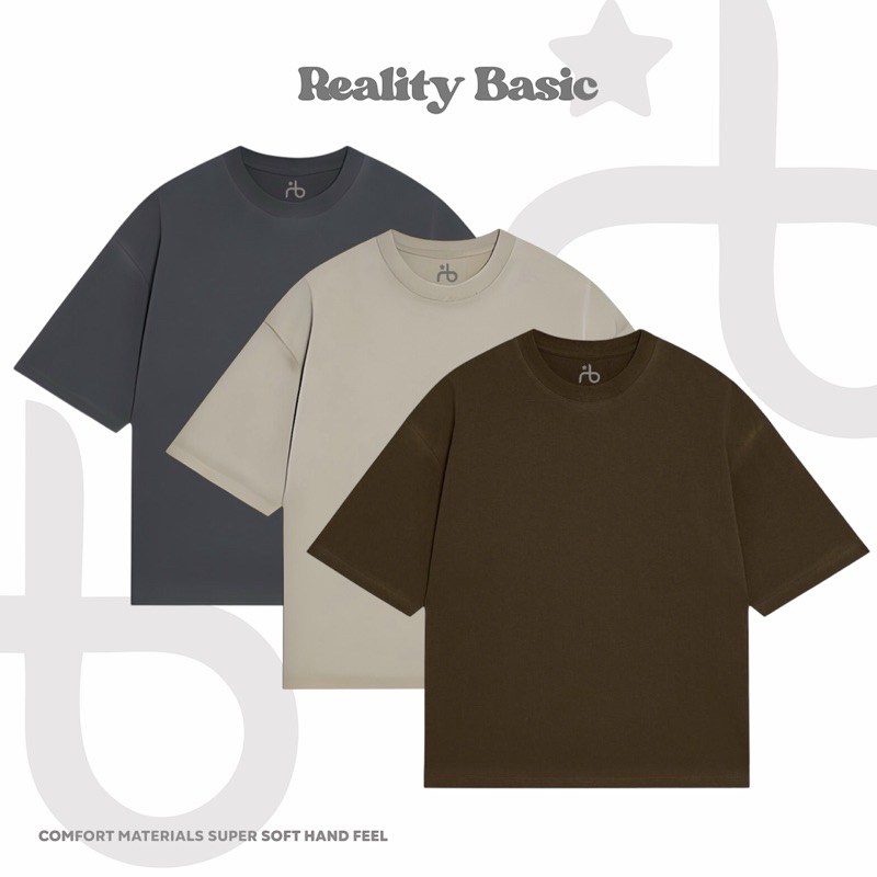KAOS POLOS OVERSIZE PRIA COTTON COMBED 24s BAJU OVERSIZE PRIA