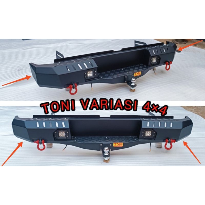 Bemper Bumper Belakang Option-X Hilux Triton FordRanger Navara D-Max