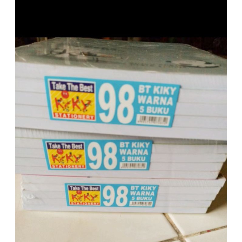 

[Ecer] Buku Tulis Kwarto KIKY isi 100 lembar/98 lembar /per pcs