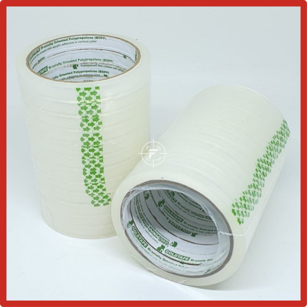 

ISOLASI Bening 1/2" X 72 Yard Goldtape / Selotip bening 1/2'x72 yard Goldtape / ISOLASI Bening 1" X 72 Yard Goldtape / Selotip bening 1'x72 yard Goldtape