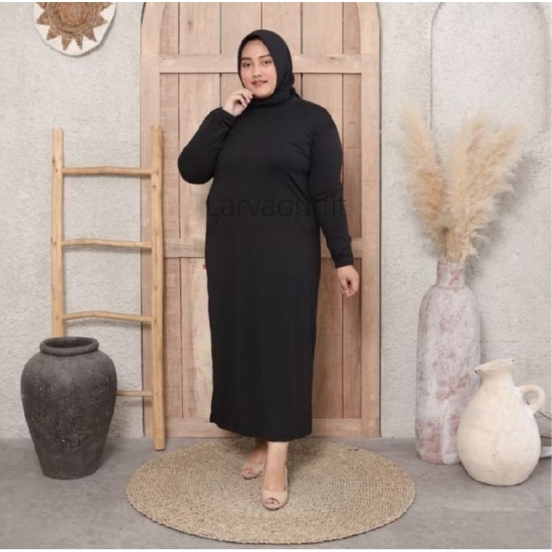 Manset Gamis Jumbo Inner Dress Big Size Jersey Spandek Balon Ukuran Besar