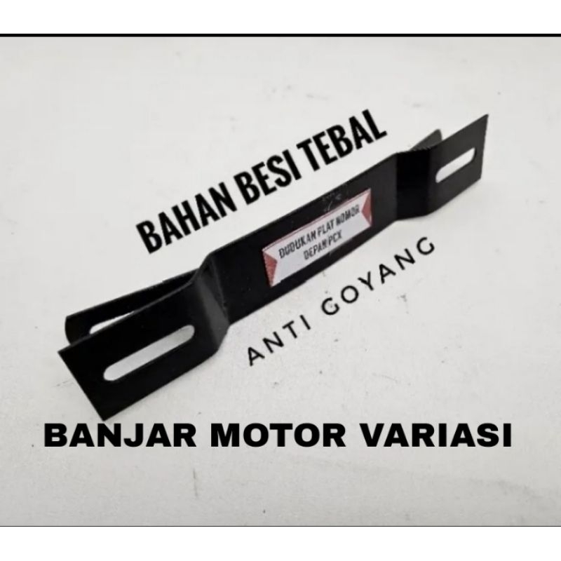 BANJAR MOTOR Breket Dudukan Plat Nomor Depan PCX 150 & PCX 160