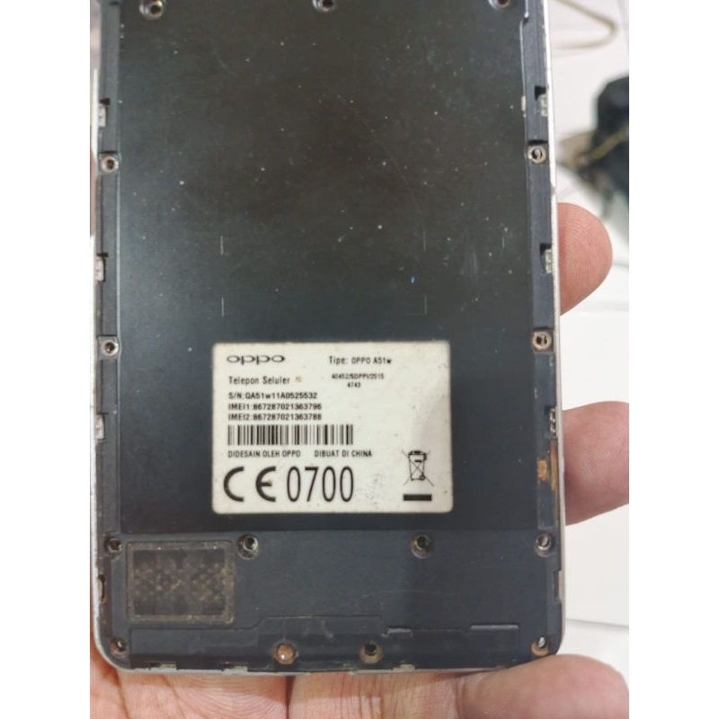 Mesin baterai oppo a51w normal mulus