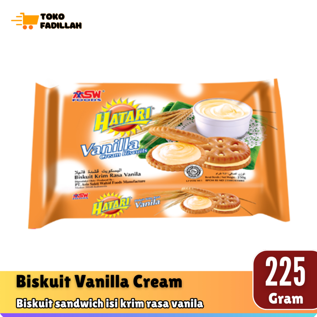 

Hatari Biskuit Krim Vanilla 225 gram