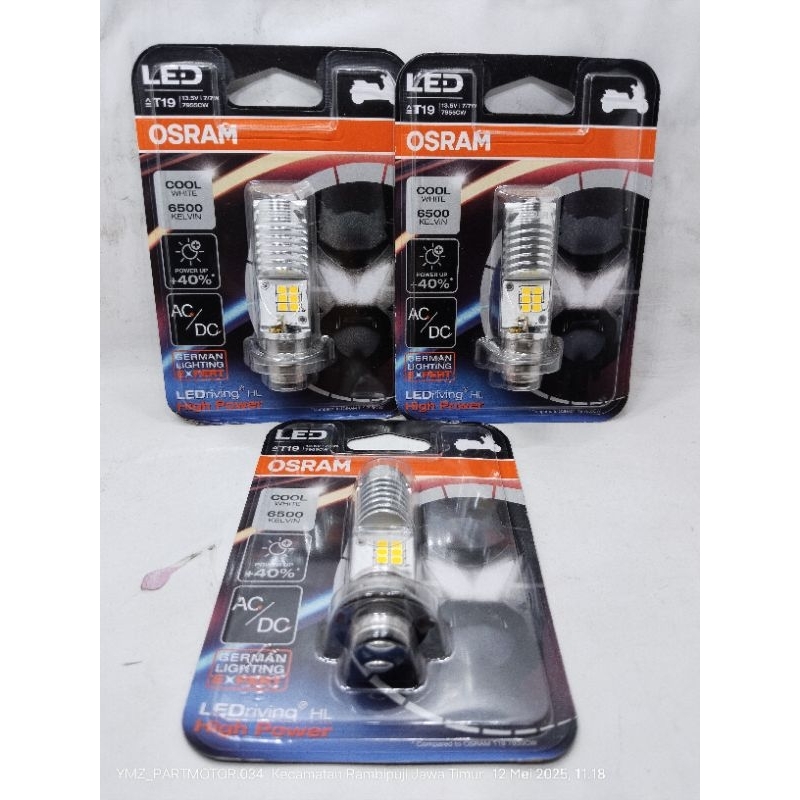 LAMPU LED / DOP DEPAN OSRAM SUPER TERANG UNIVERSAL MOTOR BEBEK/MATIC