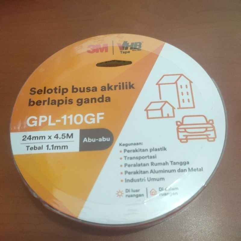 

selotip busa akrilik berlapis ganda,Double tape busa akrilik merk 3M