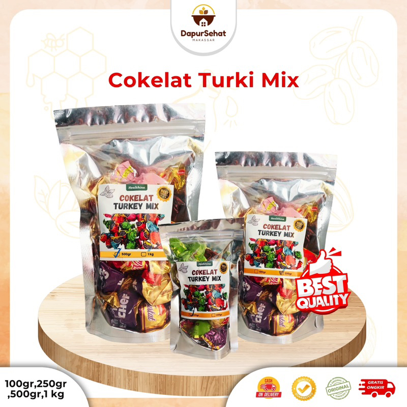 

COKLAT COKELAT ARAB TURKI 1 KG Premium Oleh oleh haji dan umrah Pasti Fresh Cokelat Mix Untuk Camilan Mood Booster Dari Truffle Deluxe Ready Makassar
