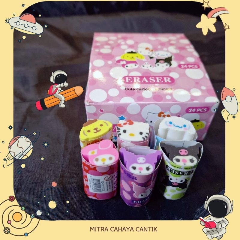 

Penghapus Pensil Model Kuromi / Cinnamorol / Pompurin / Hellokitty / Melody murah