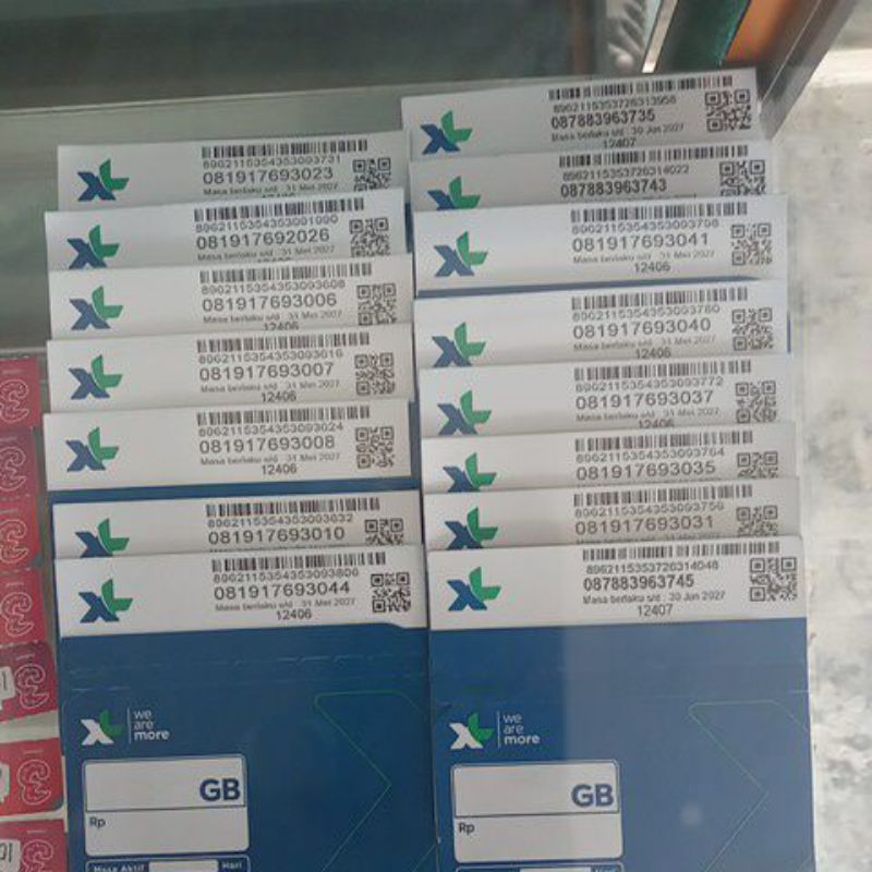 kartu perdana  xl zero/ kosongan