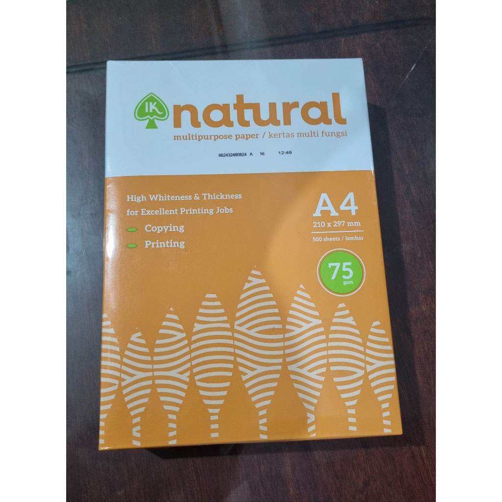

KERTAS A4 NATURAL 75 GSM