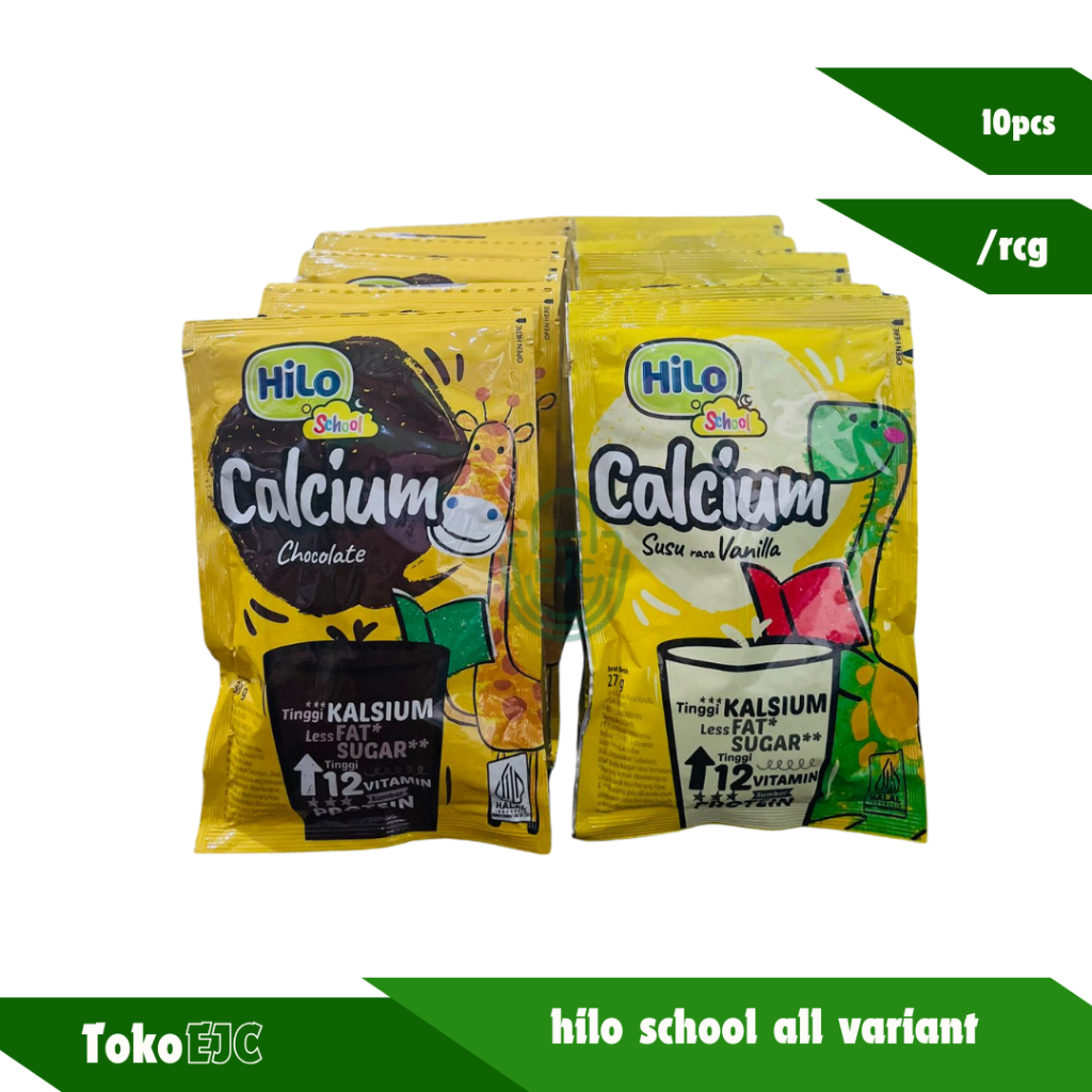 

HiLo School Calcium Chocolate Tinggi Kalsium & Susu rasa vanilla renceng