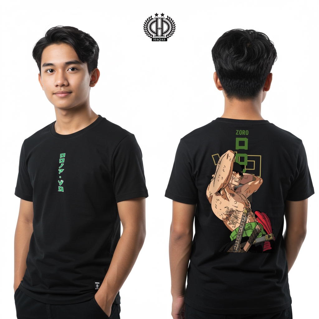 KAOS ONE PIECE RORONOA ZORO KAOS ANIME ONE PIECE ZORO NEW BAJU ONE PIECE ZORO