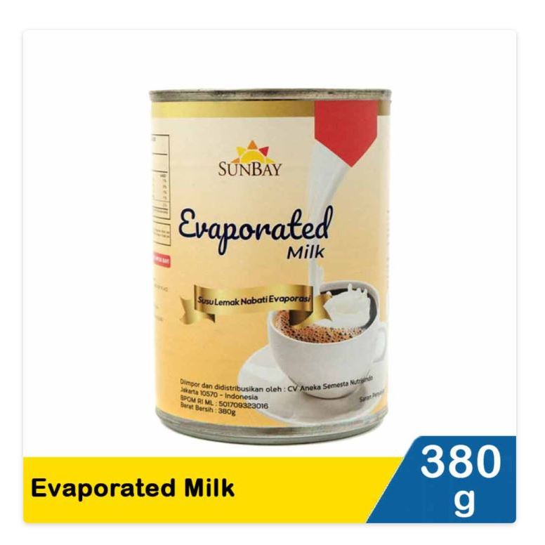 

Sunbay kental manis evaporated milk 380g
