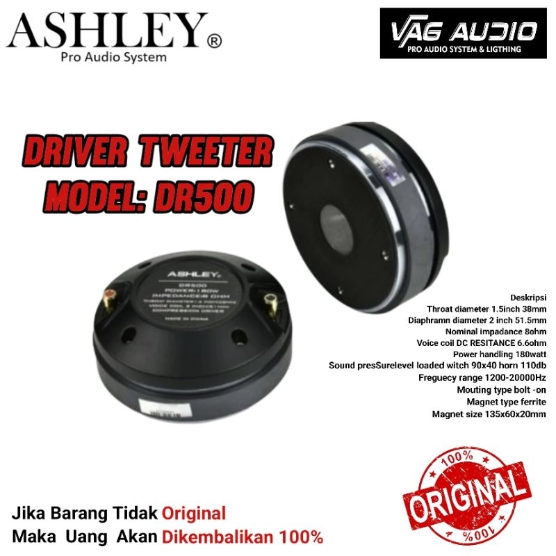 DRIVER TWEETER ASHLEY DR500