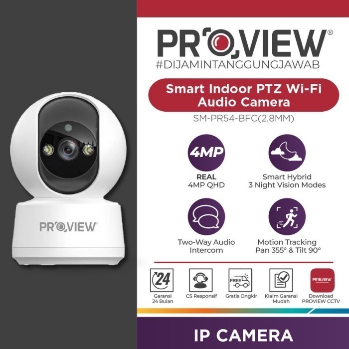 Camera CCTV Wireless Indoor Proview SM-PR54/56-BFC